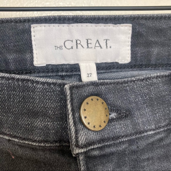 The Great. The almost skinny charcoal gray jeans size 27 - Picture 4 of 7